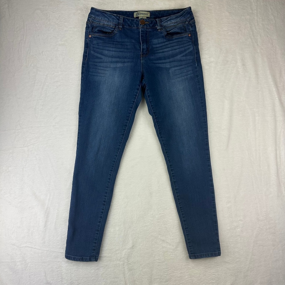 Democracy Freedom Jeggings Womens 8 Skinny Blue Denim Stretch Jeans Cotton Blend